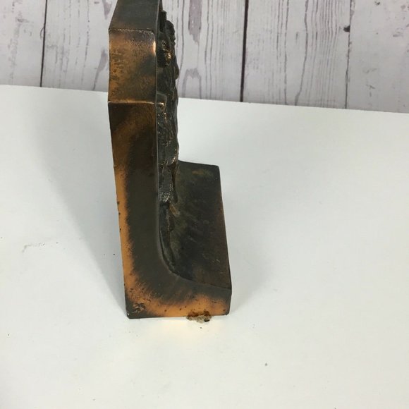 1776 bronze book end heavy door stop 1776-1976 - Picture 6 of 7